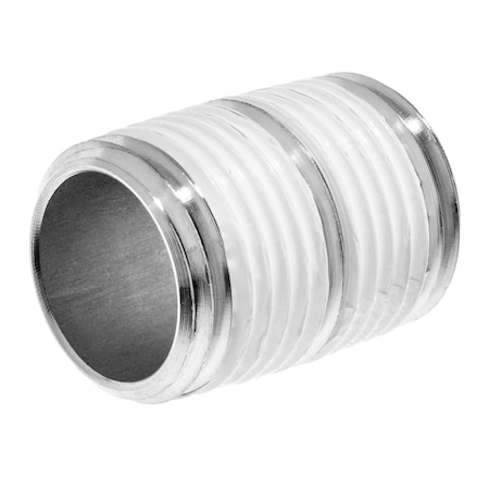 Pipe Fitting W Sealant - Aluminum - Sch40 - Close Nipple - 1-1/2 MNPT